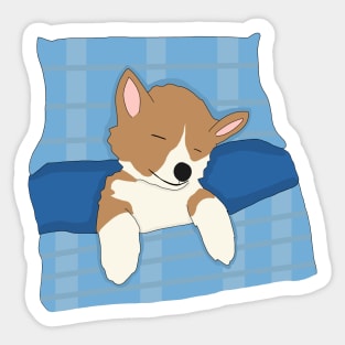 Sleepy corgi Sticker